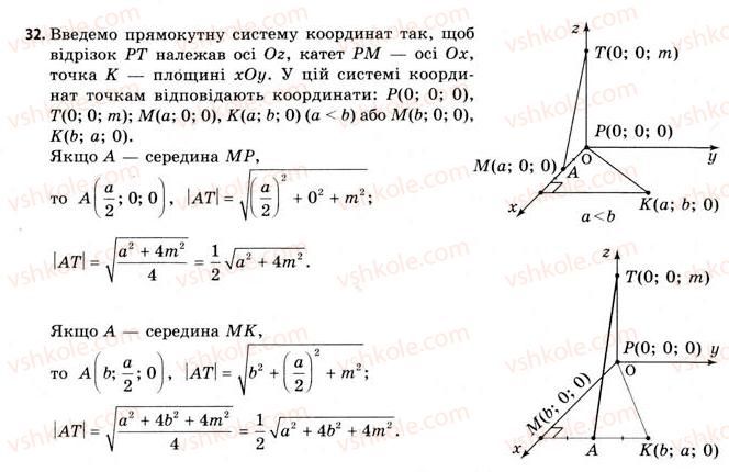 фото задание 32 - § 1. прямокутна система координат у просторі - розділ 1. координати, вектори, геометричні перетворення у просторі