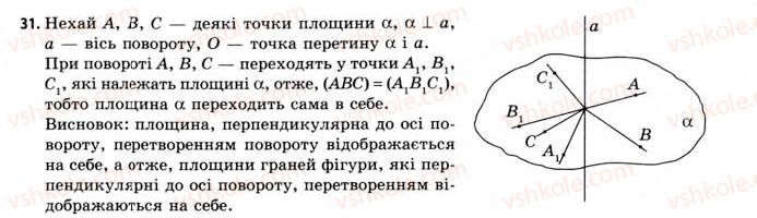 фото задание 31 - § 10. перетворення простору - розділ 1. координати, вектори, геометричні перетворення у просторі