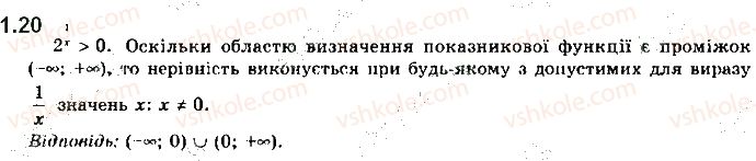 фото задание 20 - 1. показникова функція та її властивості - алгебра. § 1. показникова та логарифмічна функції