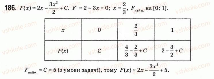 фото задание 186 - § 9. первісна - розділ 4. інтеграл та його застосування
