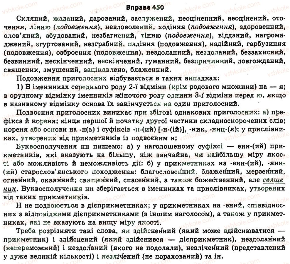 фото задание 450 - § 24. будова слова. словотвір - узагальнення і систематизація найважливіших відомостей з основних розділів науки про мову