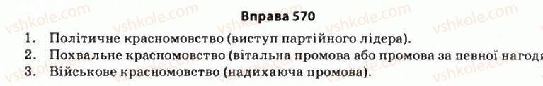 фото задание 570 - § 51. жанри та види ораторського мистецтва - риторика як наука і мистецтво слова