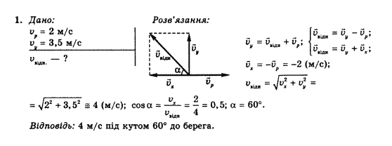 фото задание 1 - впр 3 - § 7. відносність руху. закон додавання швидкостей.