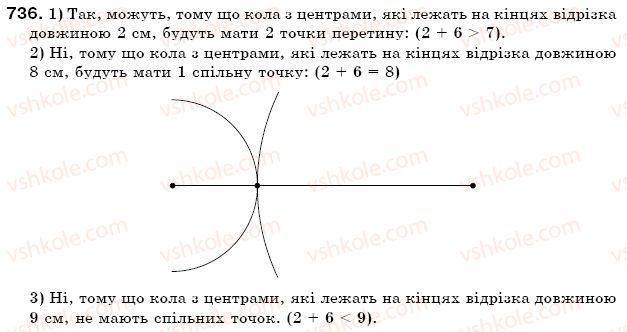 фото задание 736 - 24. коло і круг - § 3. відношення і пропорції