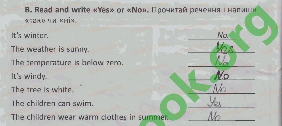 фото задание 1 - lesson 6 - unit 4. seasons and nature / пори року і природа