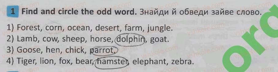 фото задание 1 - lesson 10 - unit 5. animals / тварини