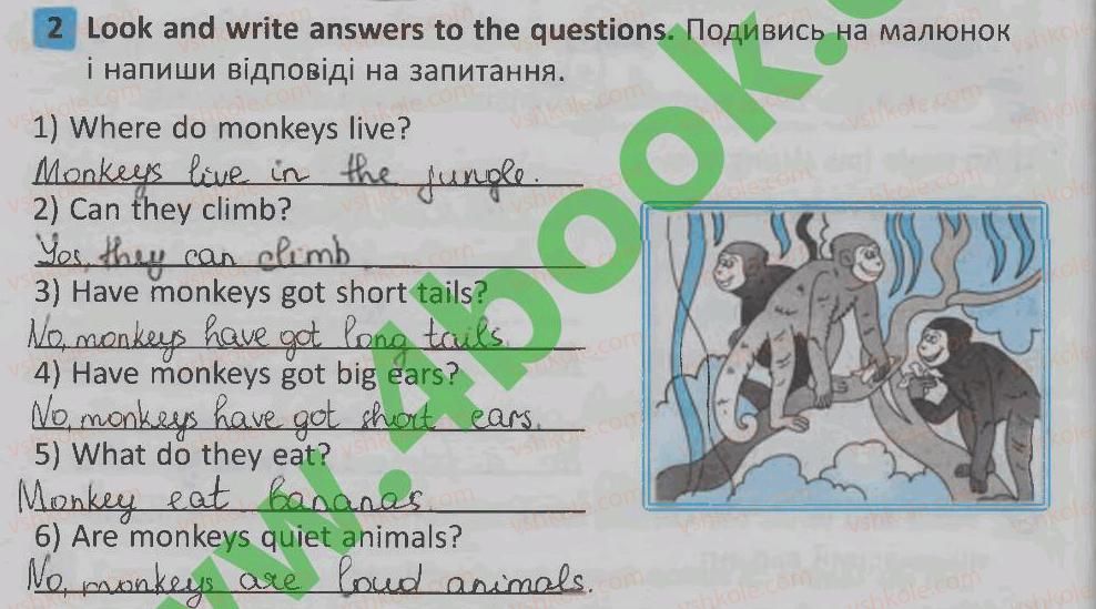 фото задание 2 - lesson 10 - unit 5. animals / тварини