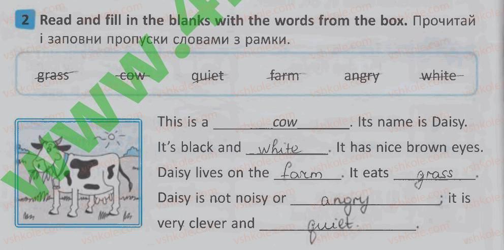 фото задание 2 - lesson 4 - unit 5. animals / тварини