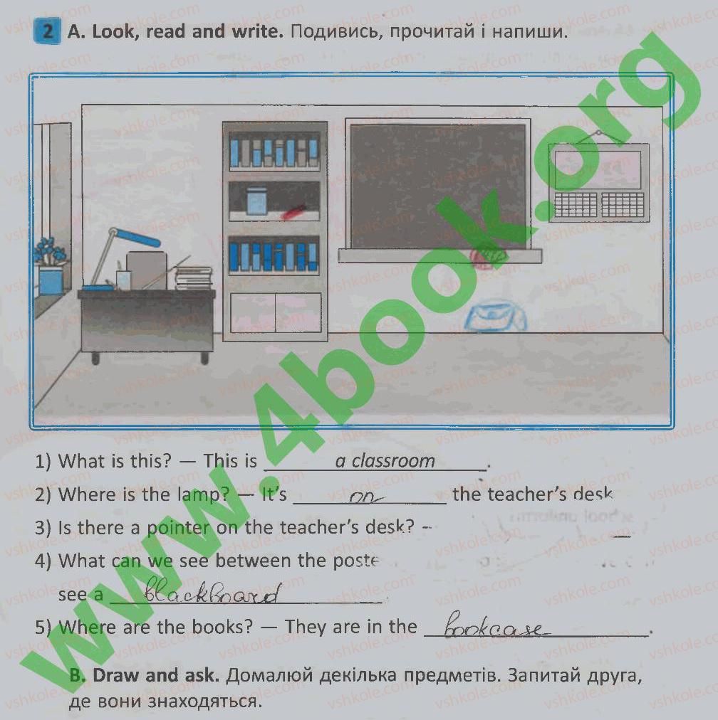 фото задание 2 - lesson 4 - unit 7. i am at school / я - в школі