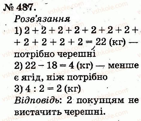 фото задание 487 - арифметичні дії множення та ділення