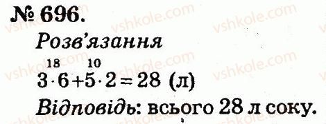 фото задание 696 - арифметичні дії множення та ділення