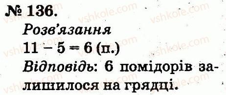 фото задание 136 - таблиці додавання і віднімання чисел