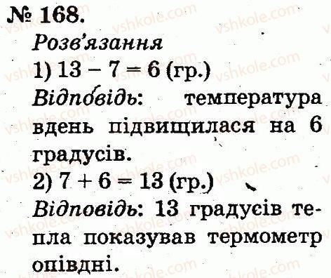 фото задание 168 - таблиці додавання і віднімання чисел