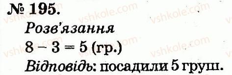 фото задание 195 - таблиці додавання і віднімання чисел