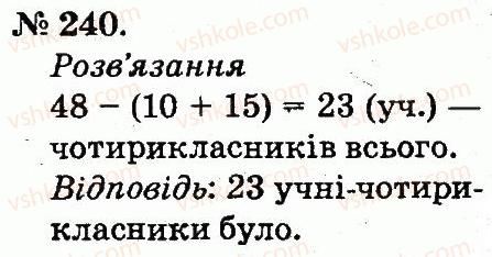 фото задание 240 - таблиці додавання і віднімання чисел