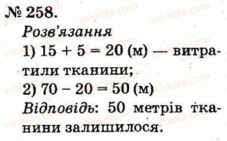 фото задание 258 - таблиці додавання і віднімання чисел