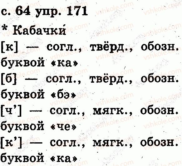 фото задание 171 - звуки и буквы. слог. ударение