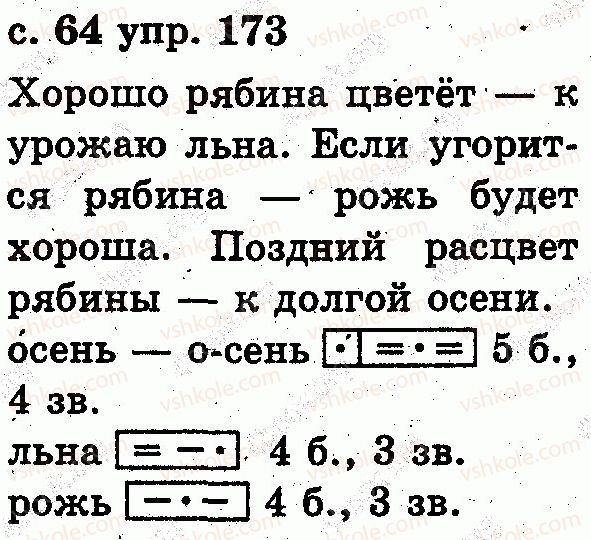 фото задание 173 - звуки и буквы. слог. ударение