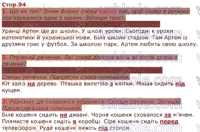 фото задание стор94 - розділ 4. будова слова