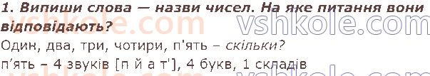 фото задание 1 - § 15. слова — назви чисел (числівники) - слова - назви (предметів, ознак, дій, чисел)