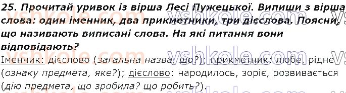 фото задание 25 - § 15. слова — назви чисел (числівники) - слова - назви (предметів, ознак, дій, чисел)