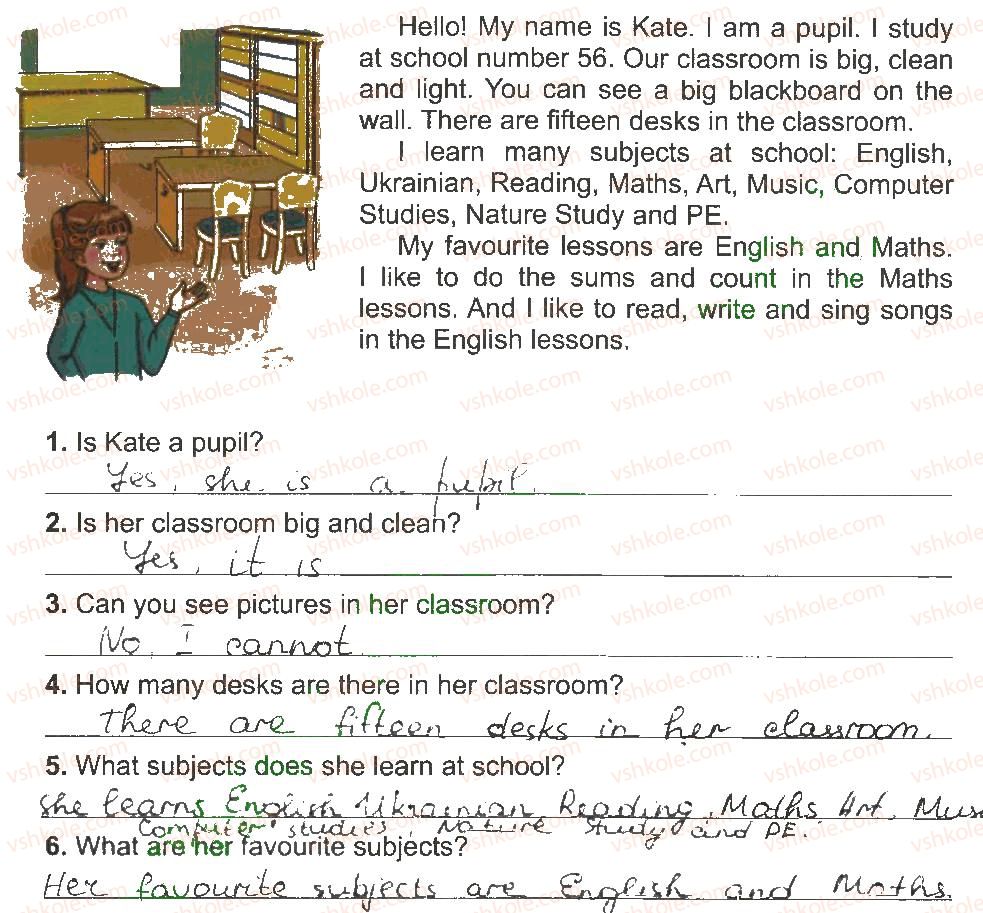 фото задание 3 - lesson 8 - unit 2. our school