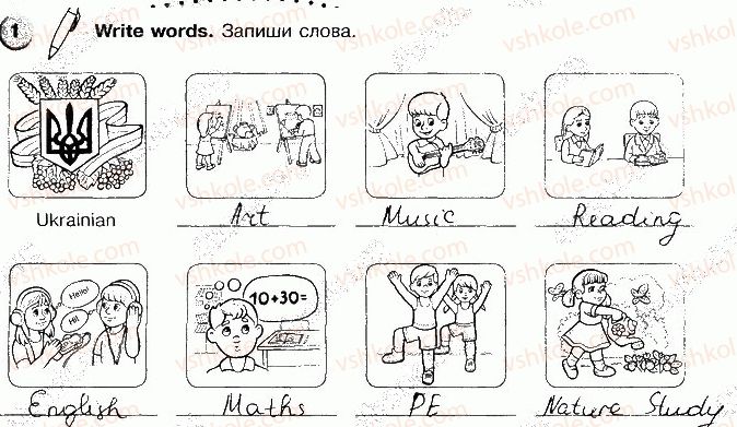 фото задание p13ex1 - unit 2. our school