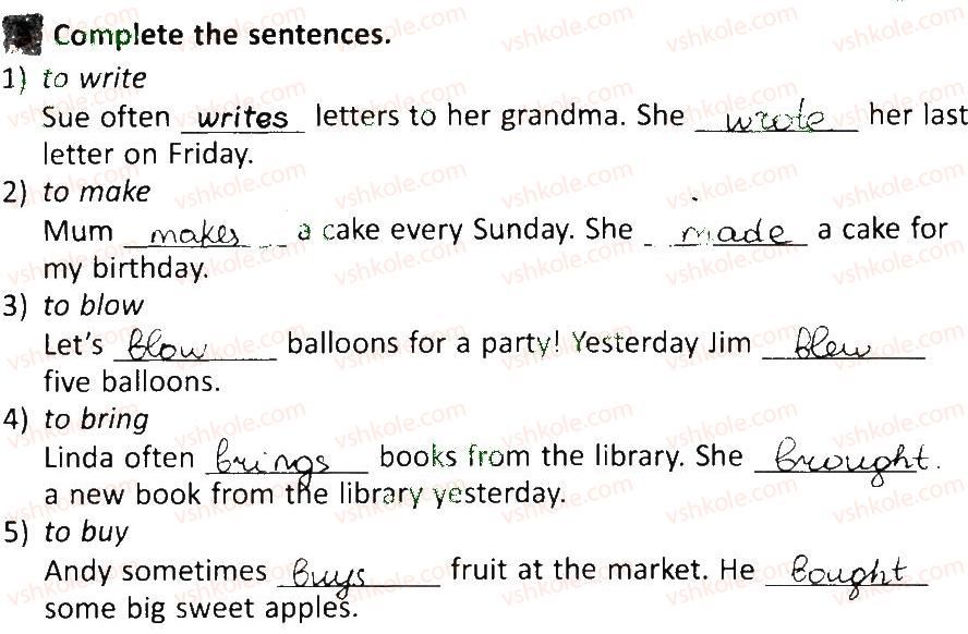 фото задание 3 - lesson 8 - unit 5. day by day