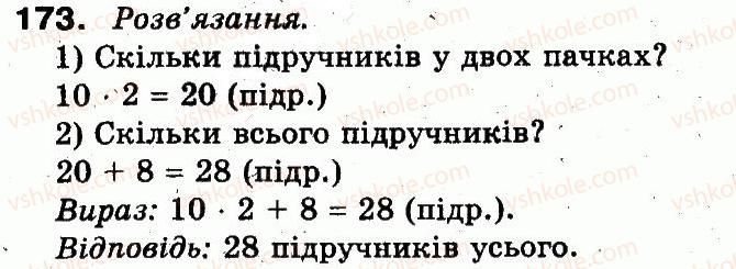 фото задание 173 - розділ 1. узагальнення і систематизація навчального матеріалу за 2 клас