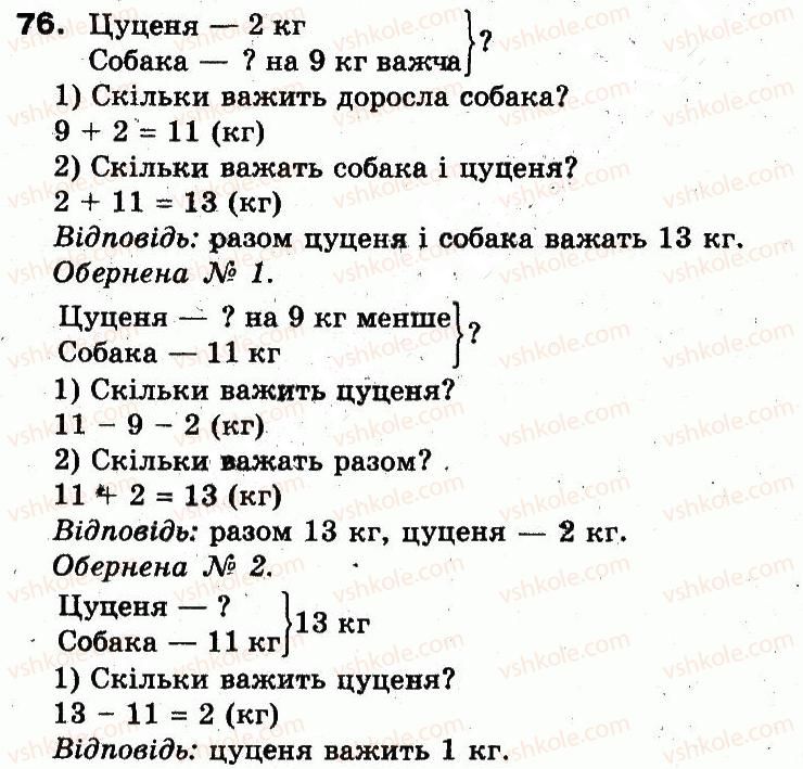 фото задание 76 - розділ 1. узагальнення і систематизація навчального матеріалу за 2 клас