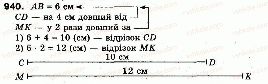 фото задание 940 - розділ 3. усне множення і ділення чисел у межах 1000. властивості множення і ділення