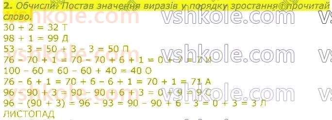 фото задание 2 - повторення вивченого у 2 класі. нумерація та додавання і віднімання чисел у межах 100. рівняння
