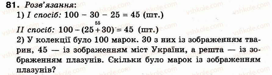 фото задание 81 - повторення матеріалу 2 класу. ознайомлення з рівнянням