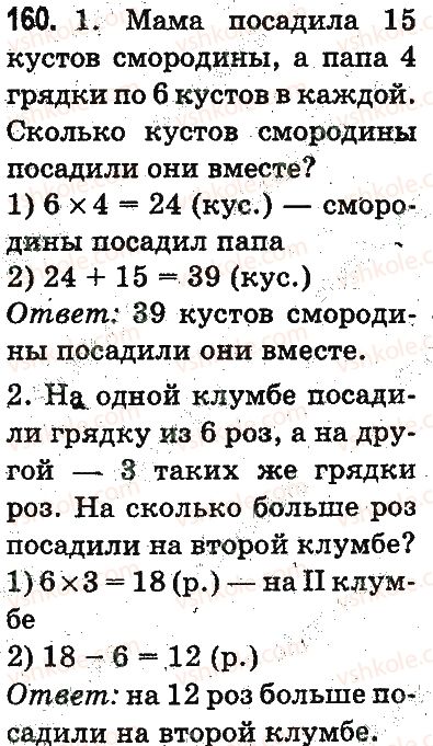 фото задание 160 - повторение материала 2 класса. ознакомление с уравнением