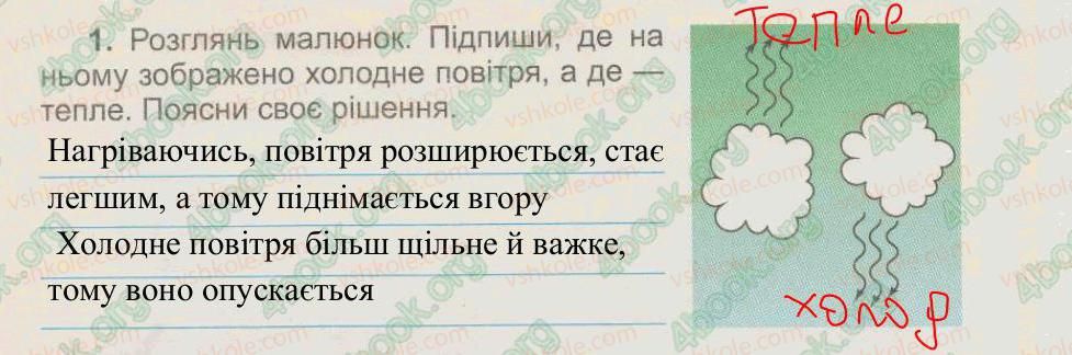 фото задание 1 - § 9. як нагрівається повітря над суходолом і водною поверхнею - тема 2. повітря