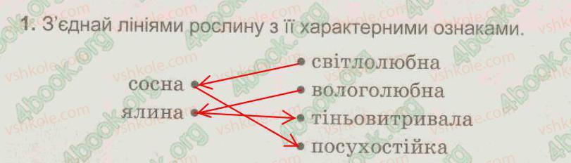 фото задание 1 - § 30. хвойні рослини - тема 5. рослини, тварини і їх середовища життя