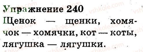 фото задание 240 - части речи. правописание