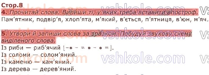 фото задание стор8 - пригадую знання про звуки і букви