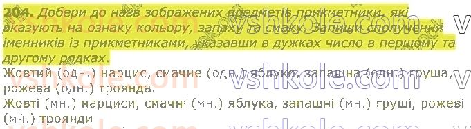 фото задание 204 - частини мови
