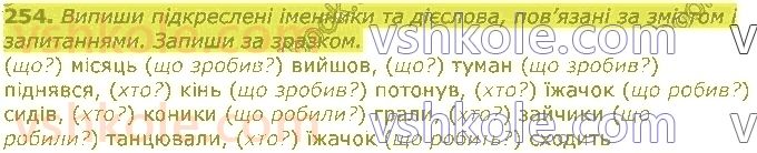 фото задание 254 - частини мови