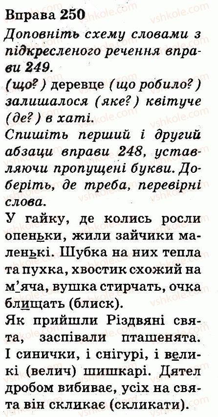 фото задание 250 - частини мови