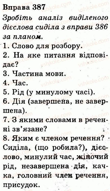 фото задание 387 - частини мови