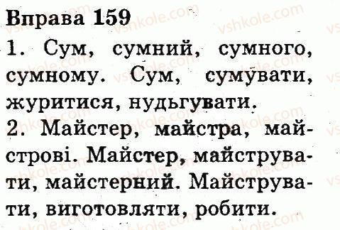 фото задание 159 - будова слова