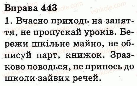 фото задание 443 - дієслово