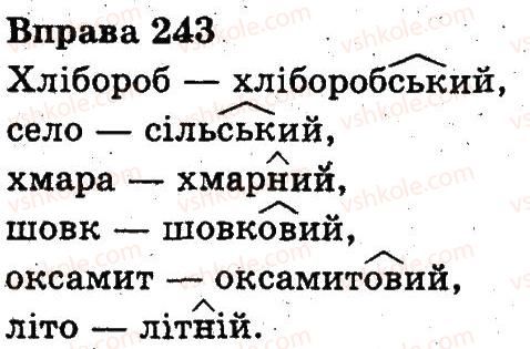 фото задание 243 - будова слова