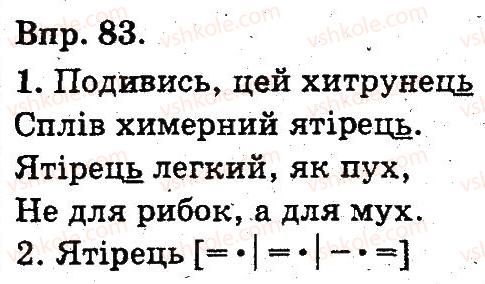 фото задание 83 - звуки та букви. норми вимови й правопису. культура мовлення