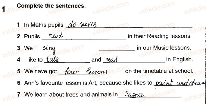 фото задание 1 - lesson 6 - unit 1. getting ready for school