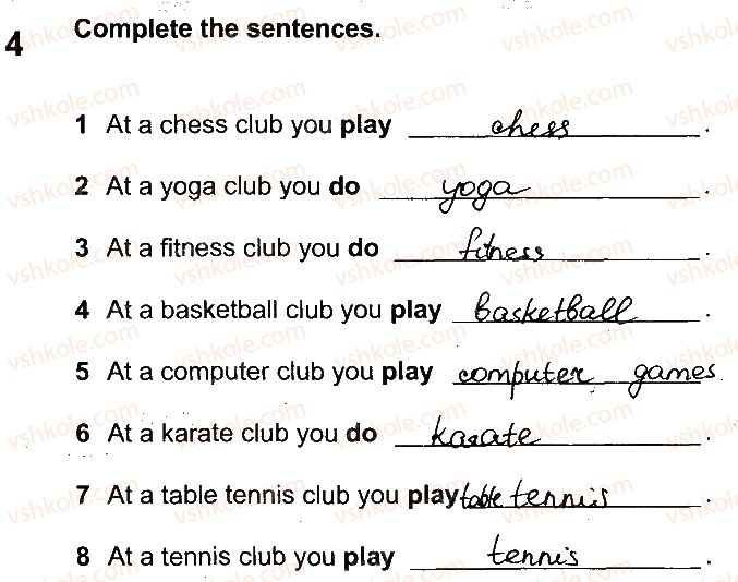 фото задание 4 - lesson 4 - unit 2. free time