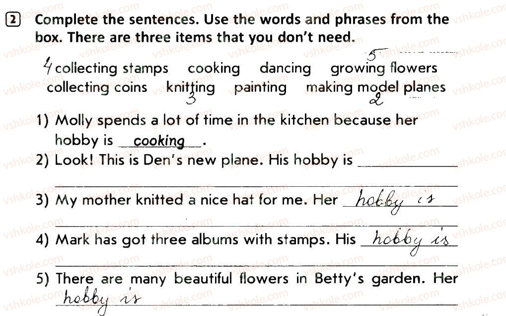 фото задание 2 - lesson 4 - unit 5. rest and hobbies