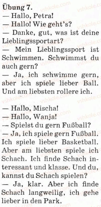 фото задание 7 - das machen wir gern - wir treiben sport